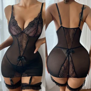 Femmes Sexy Lingerie dentelle nuisettes robe dentelle