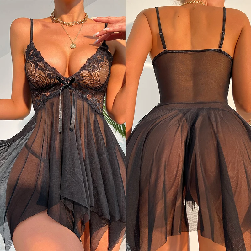 Robe sexy femme – mini dos nu ajourée