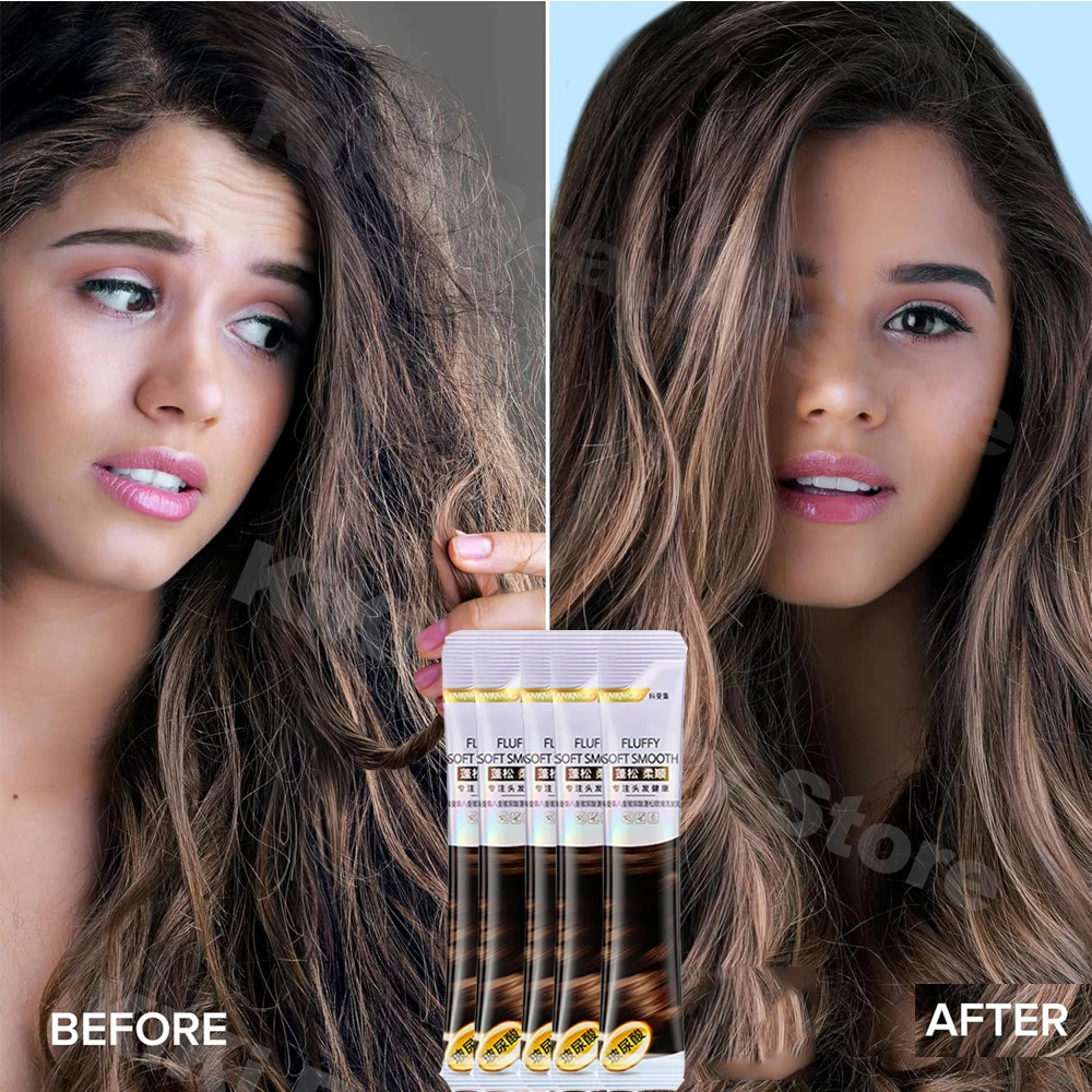 kf-Se78b8fcd749c44e79e7c1abedcb1e3c2v.webp Masque capillaire à la kératine magique 5 secondes réparation dommages crépus doux lisse brillant cheveux hydrater en profondeur traitement des cheveux réparation masque de soin des cheveux – Image 3